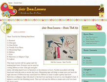 Tablet Screenshot of hairbowlessons.com